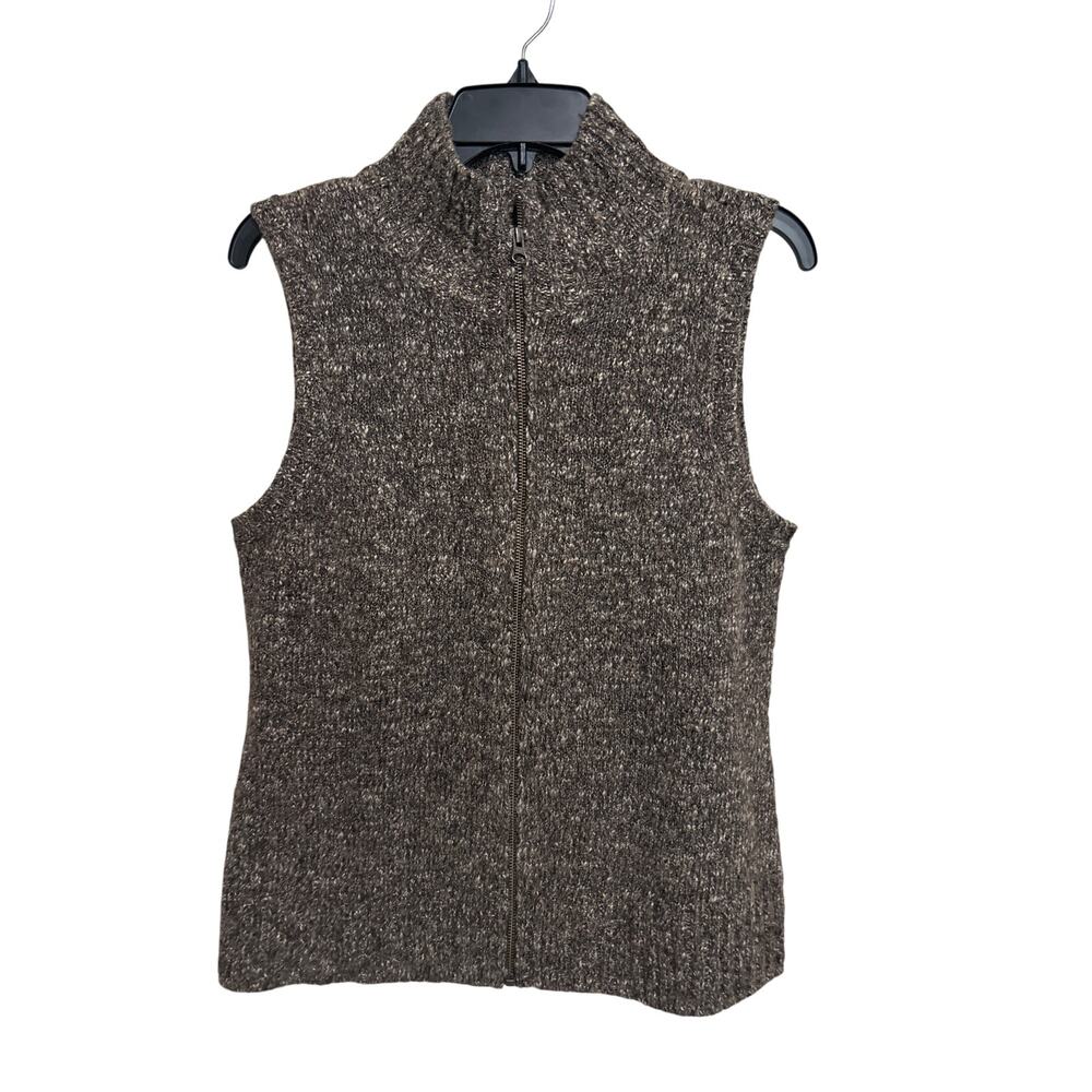 J. Jill Wool Alpaca Blend Zip Up Vest M